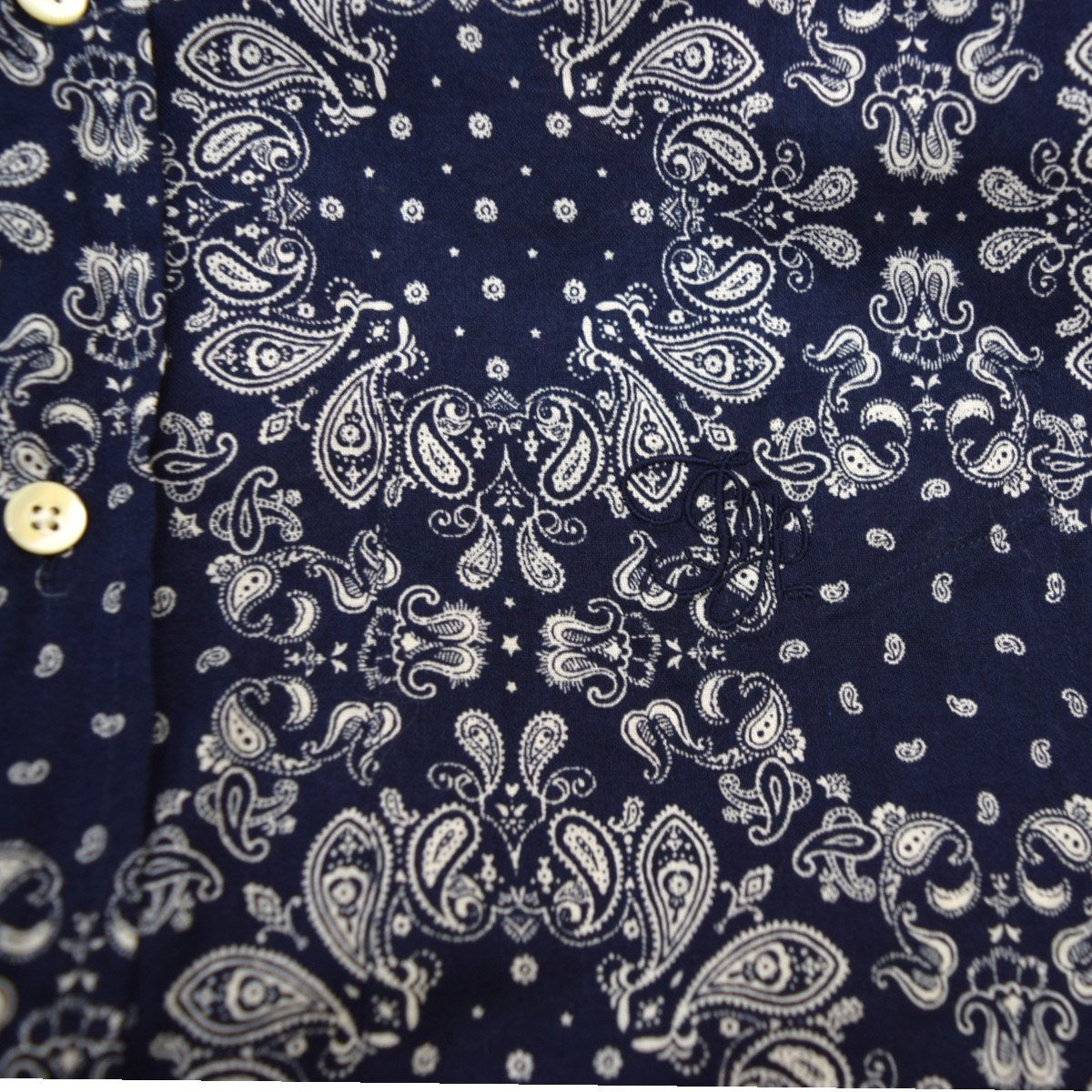 B．D Chambray ShirtsペイズリーシャツTSJS-91503-24