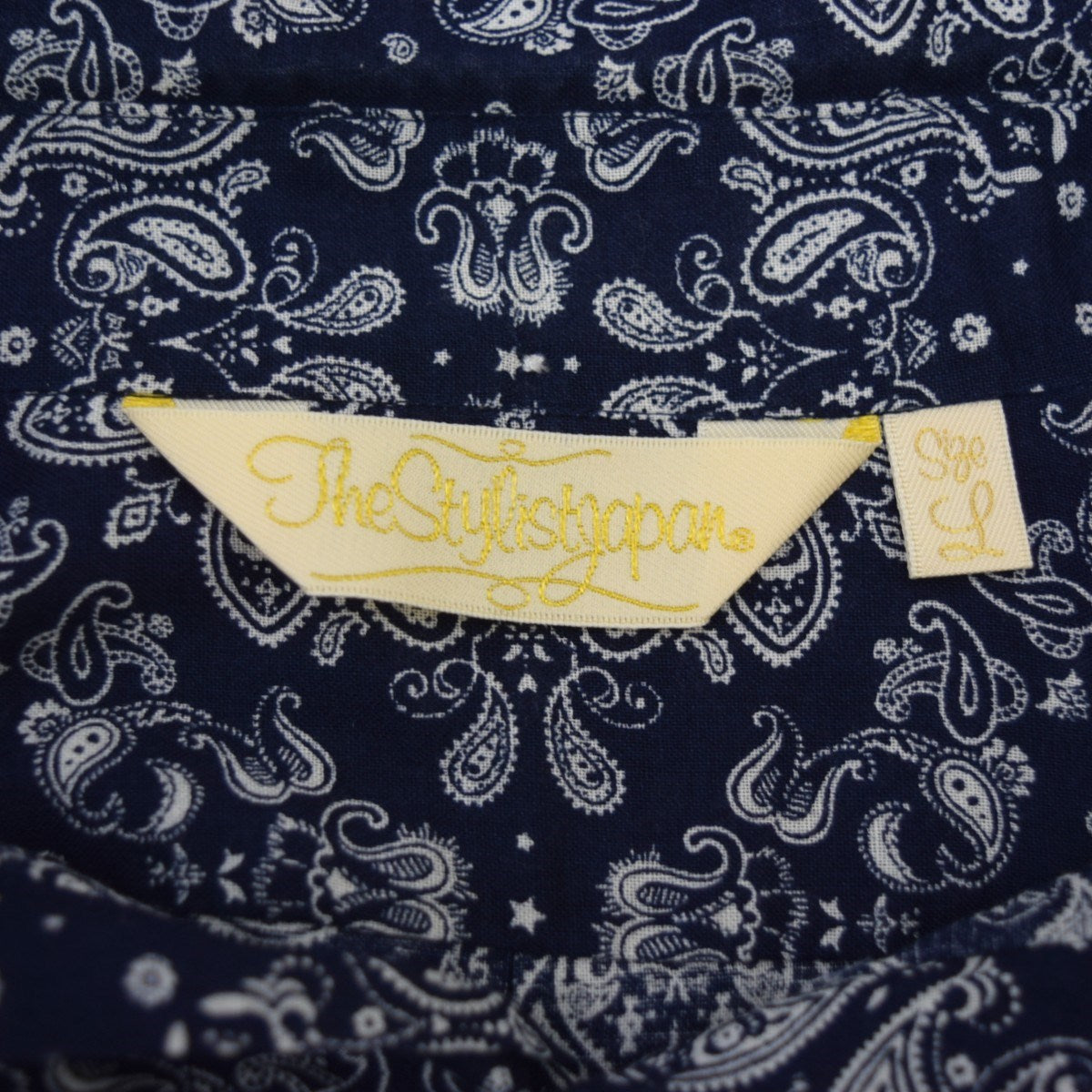B．D Chambray ShirtsペイズリーシャツTSJS-91503-24