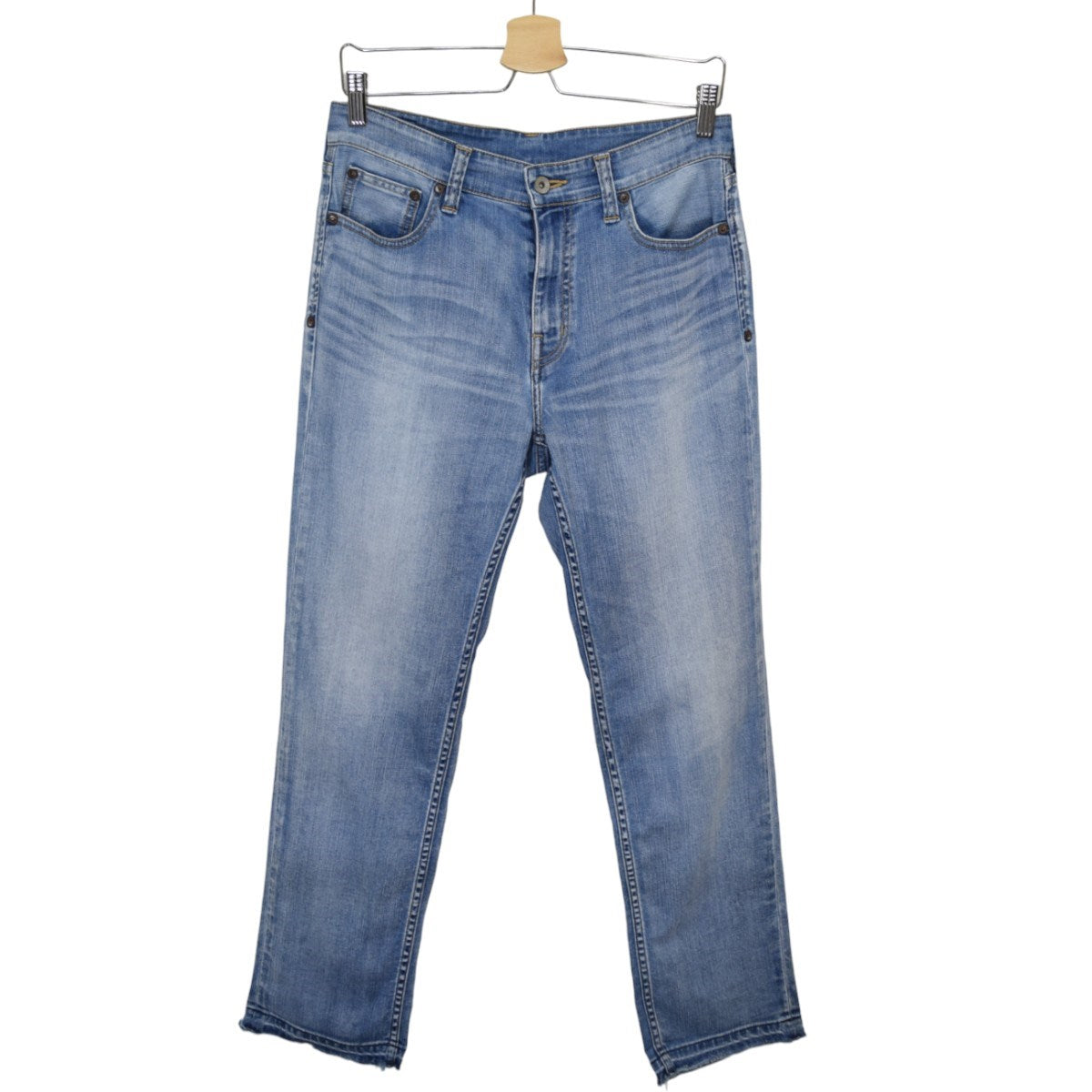 Hug O’War オリジナルデニムパンツ(中空糸)フリンジデニムパンツ 2024SS 古着・中古-1枚目のアイテム画像