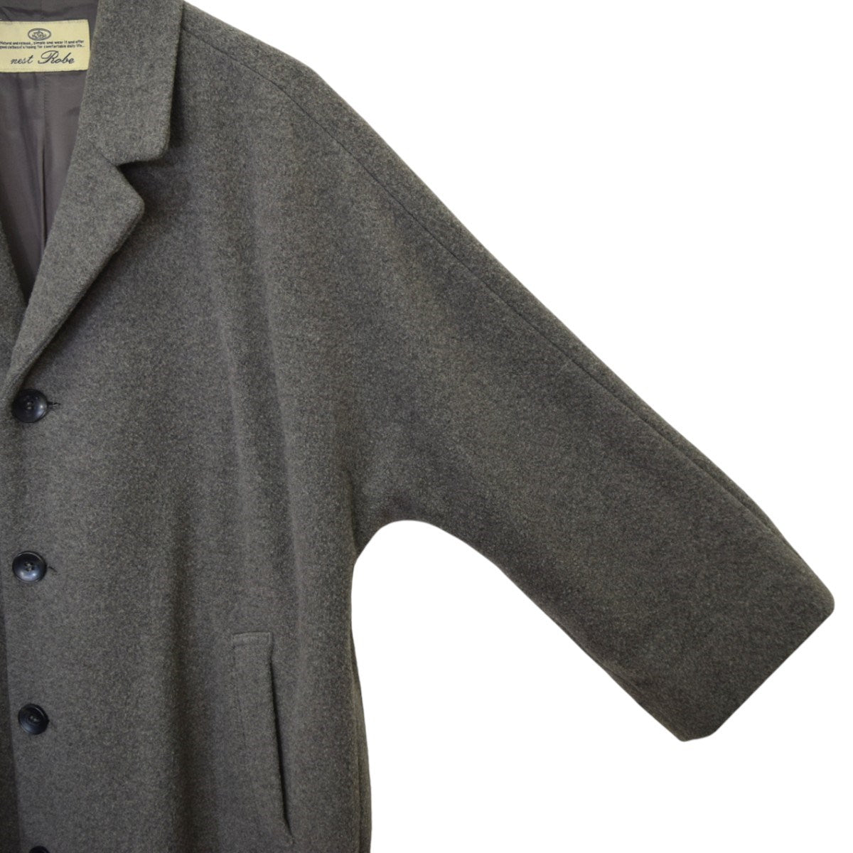 nest Robe(ネストローブ) ウールカシミヤコート グレー サイズ