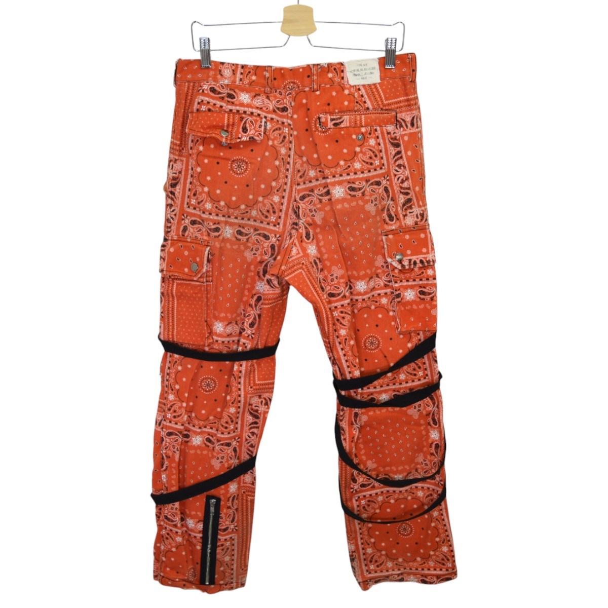 PAISLY BONTAGE PANTSペイズリー ボンテージカーゴパンツRG-002
