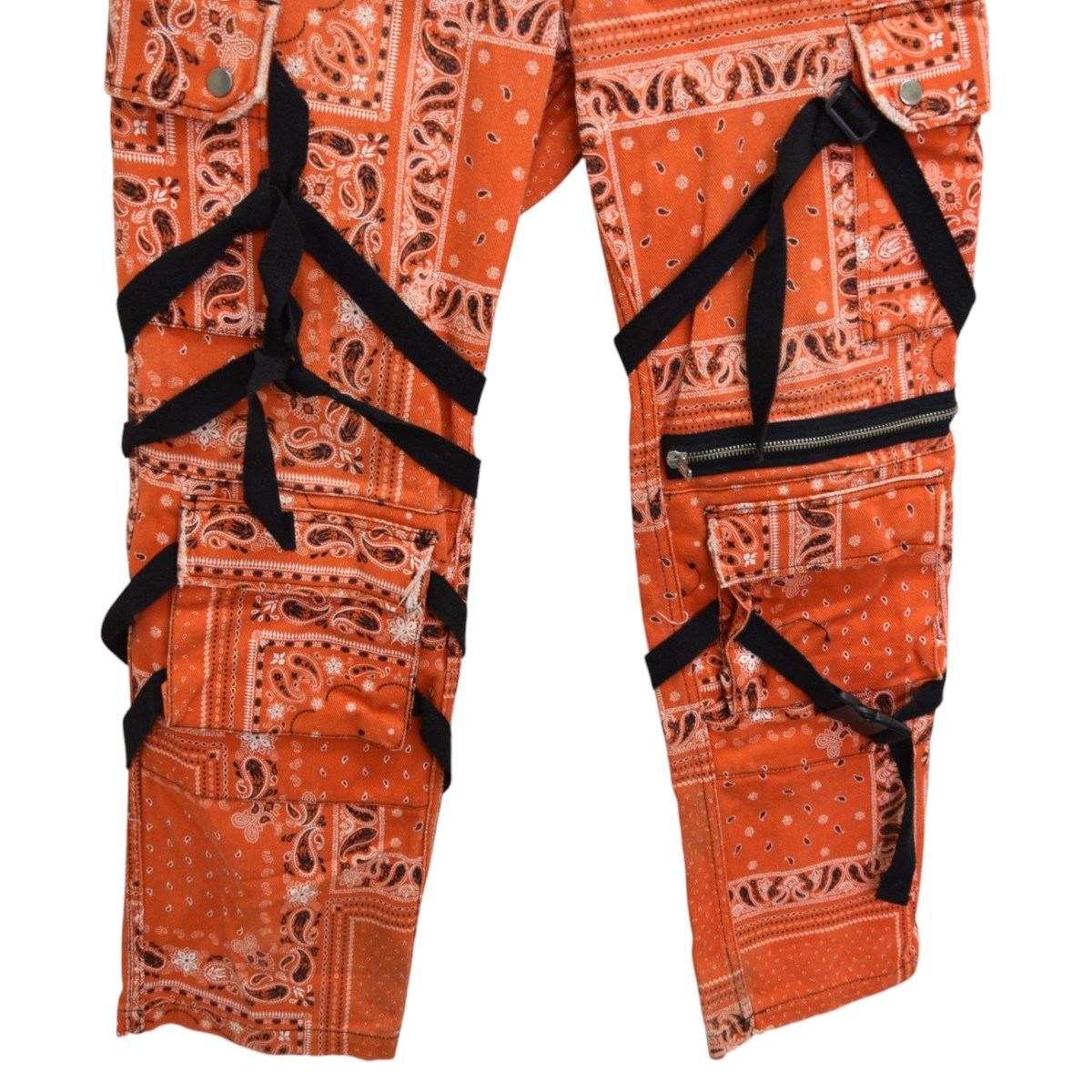 PAISLY BONTAGE PANTSペイズリー ボンテージカーゴパンツRG-002