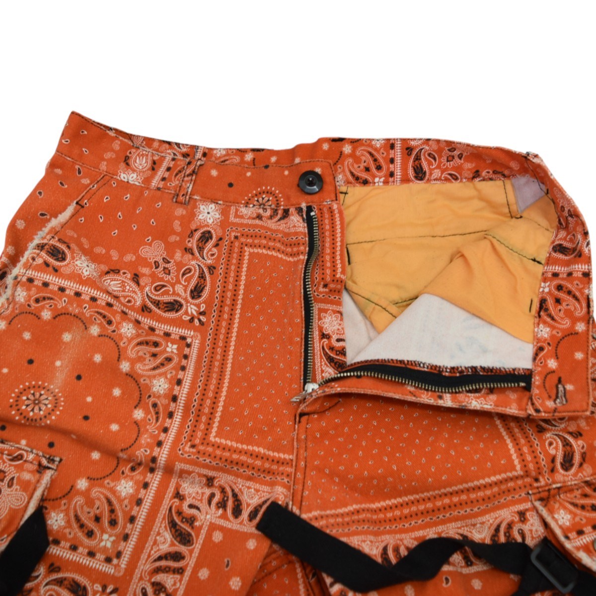 PAISLY BONTAGE PANTSペイズリー ボンテージカーゴパンツRG-002