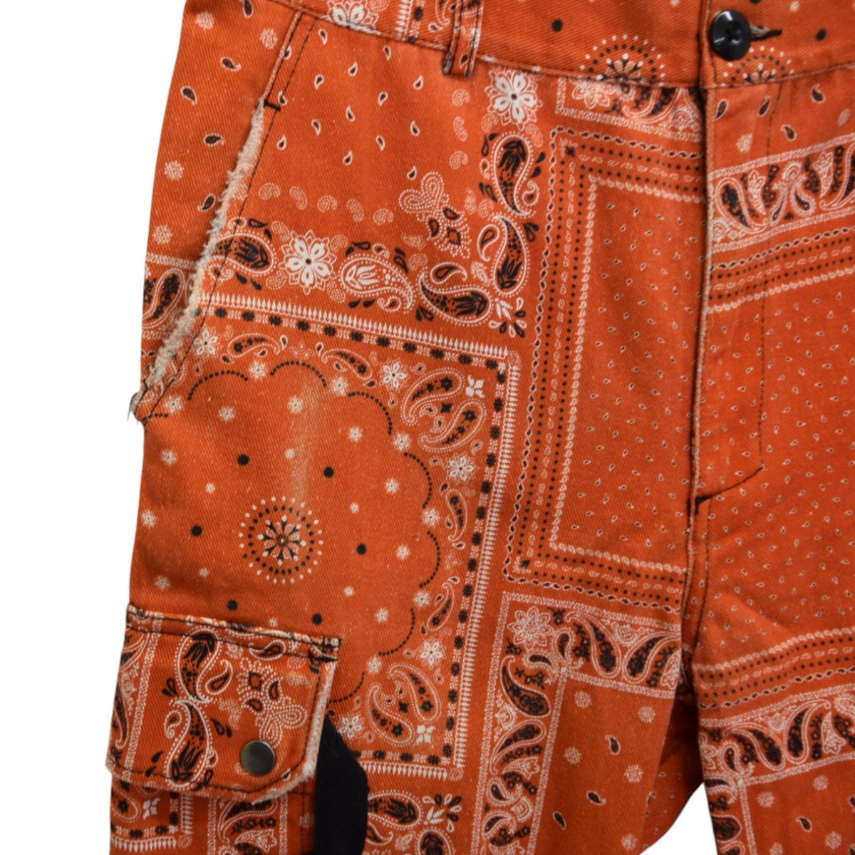 PAISLY BONTAGE PANTSペイズリー ボンテージカーゴパンツRG-002
