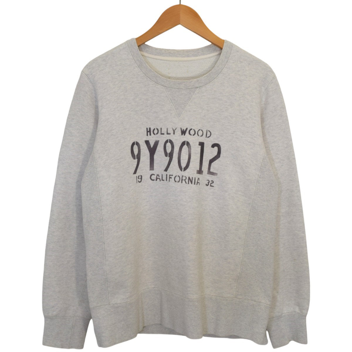 VISVIM STENCIL VINTAGE CREW L／Sクルーネックスウェット0117105010029 古着・中古-1枚目のアイテム画像