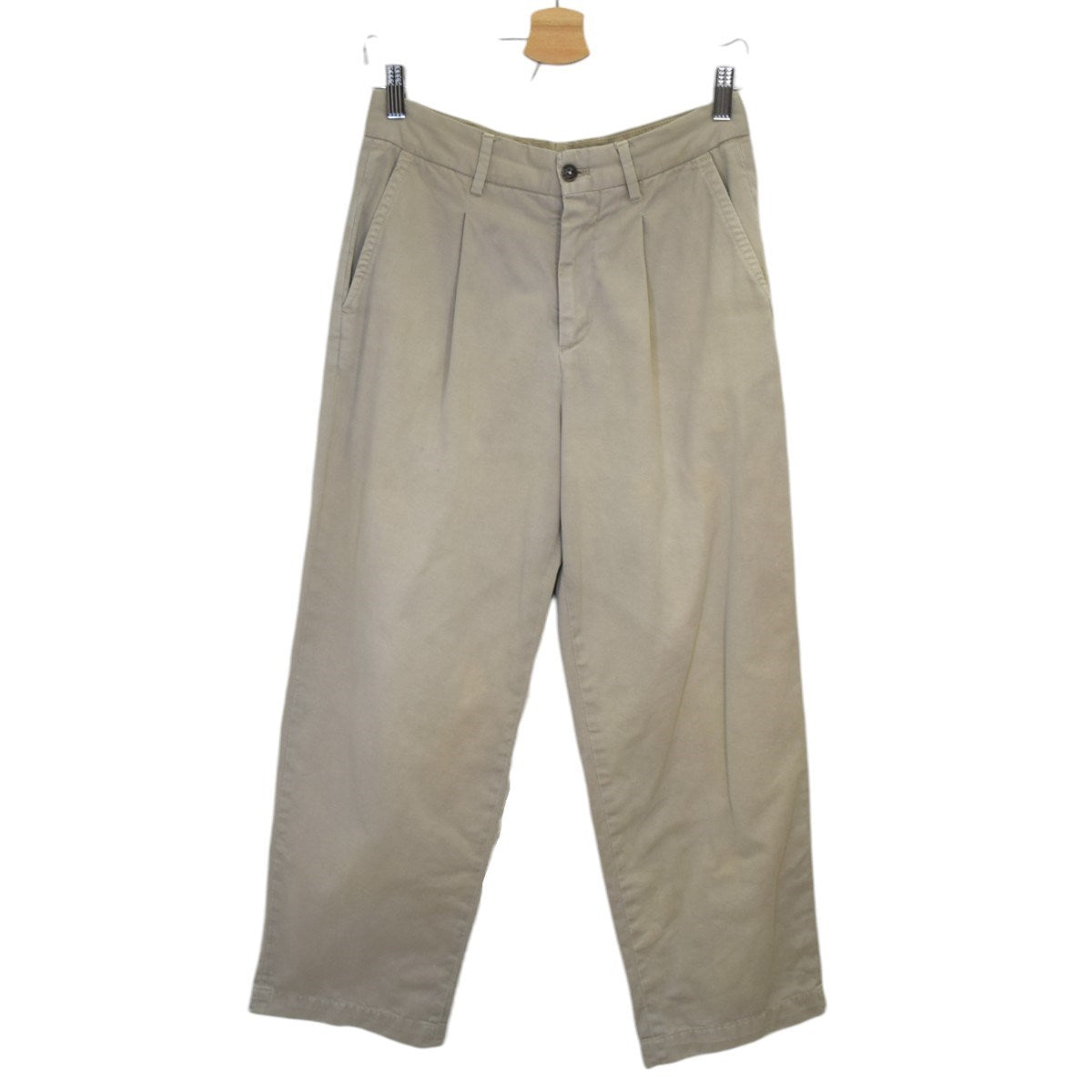 RICCARDO METHA 1TUCK WIDE TROUSERSチノパンRM191DT14011 古着・中古-1枚目のアイテム画像
