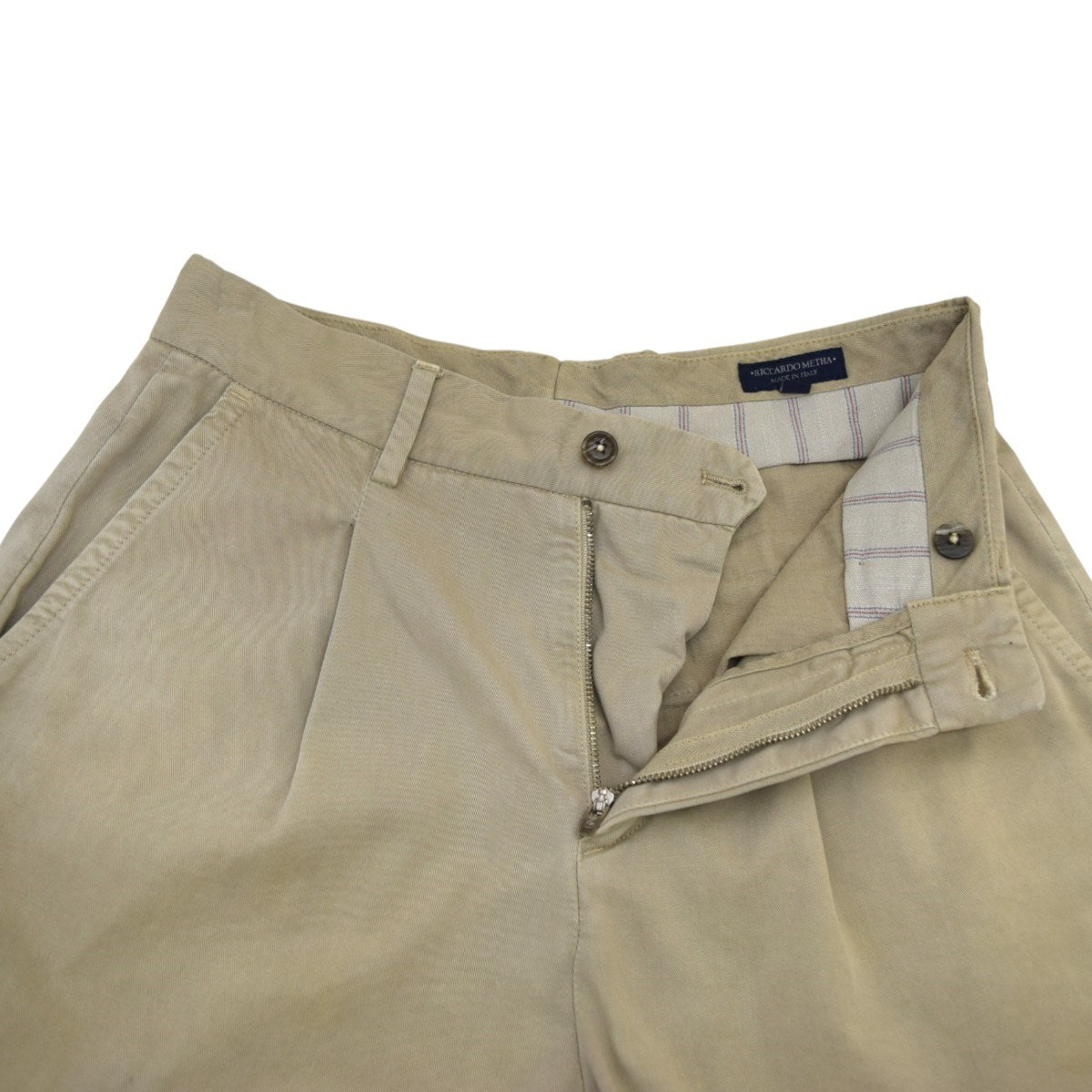 RICCARDO METHA 1TUCK WIDE TROUSERSチノパンRM191DT14011 古着・中古-3枚目のアイテム画像