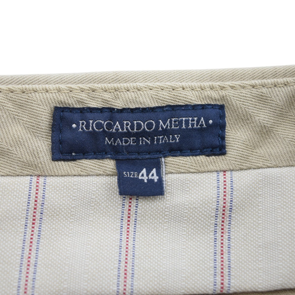RICCARDO METHA 1TUCK WIDE TROUSERSチノパンRM191DT14011 古着・中古-8枚目のアイテム画像