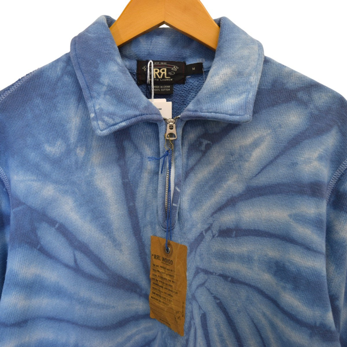 RRL タイダイハーフジップスウェット 古着・中古-3枚目のアイテム画像