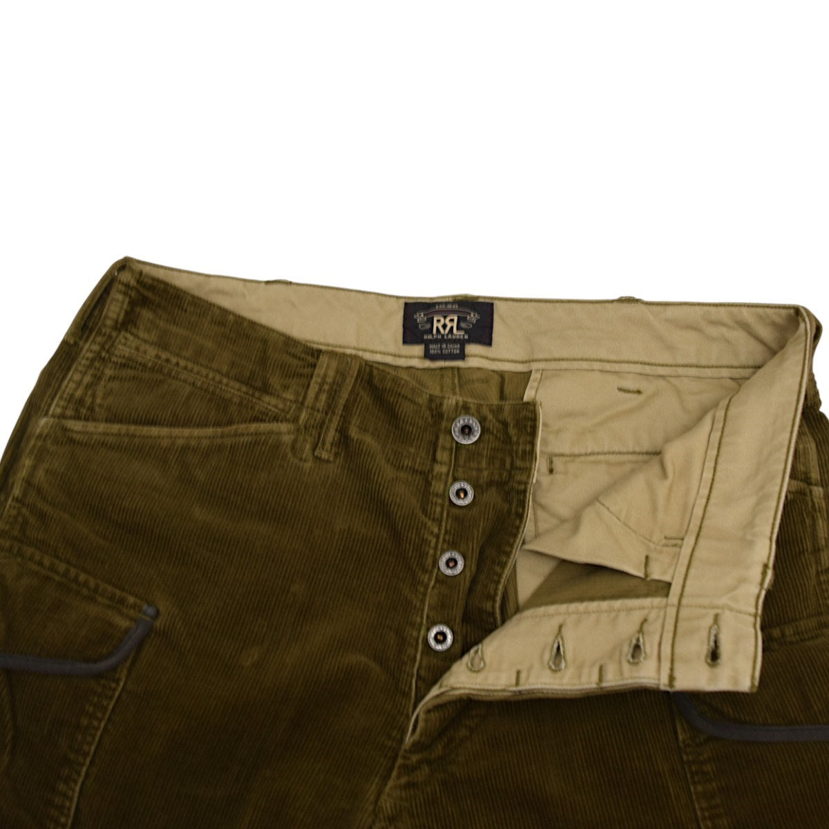 RRL ヴィンテージ加工レースアップコーデュロイパンツMNRRBTMM4100054 古着・中古-5枚目のアイテム画像