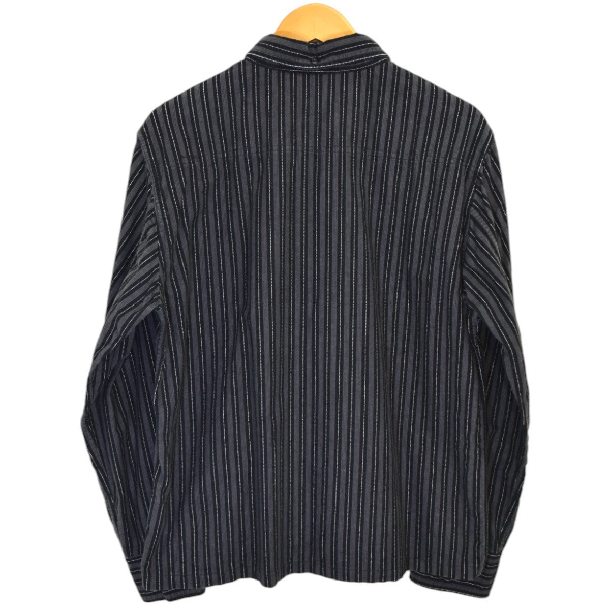 TENDERLOIN(テンダーロイン) ストライプBDフランネルシャツ グレー