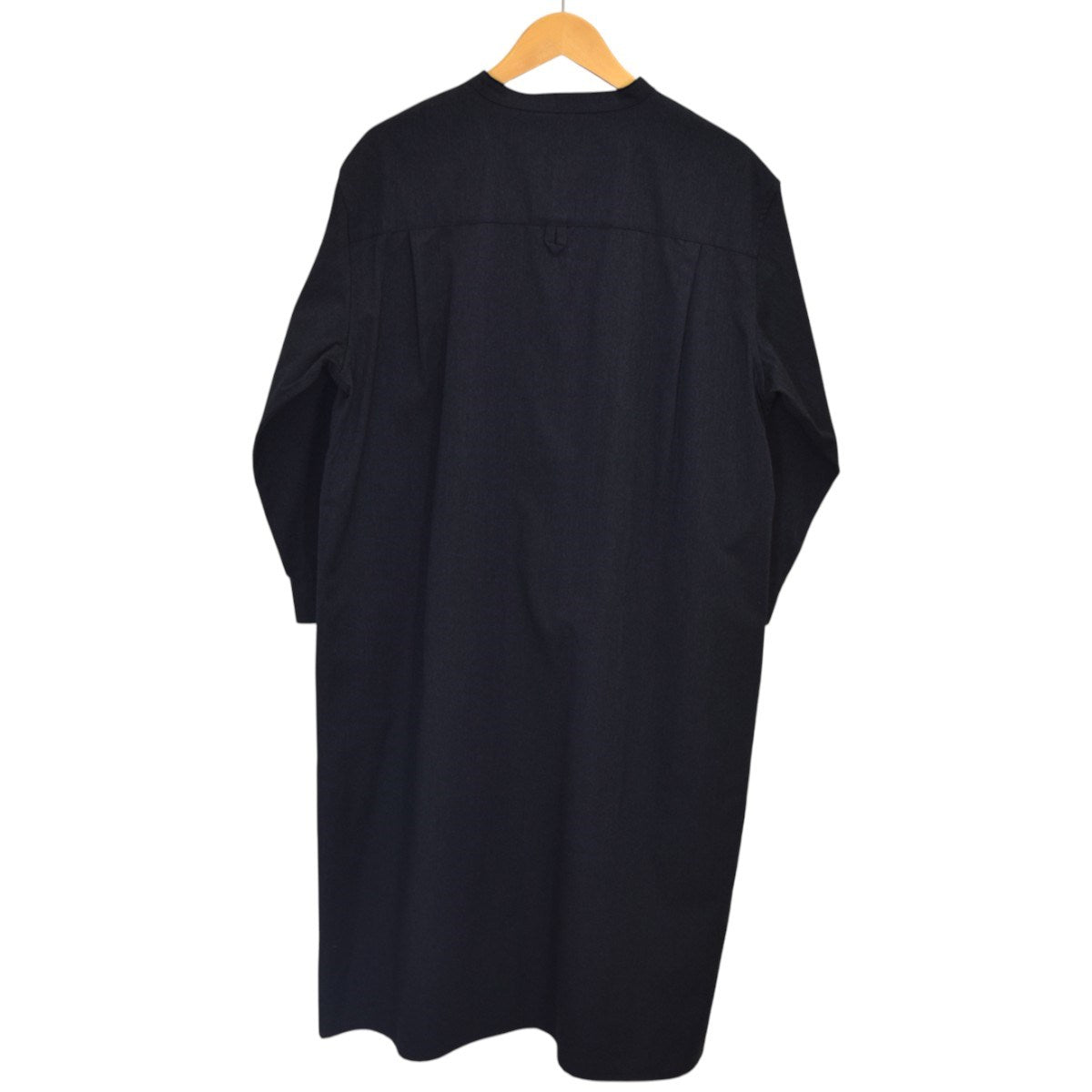 MHL COTTON WOOL TWILL OPコットンウールバンドカラーワンピース 古着・中古-2枚目のアイテム画像