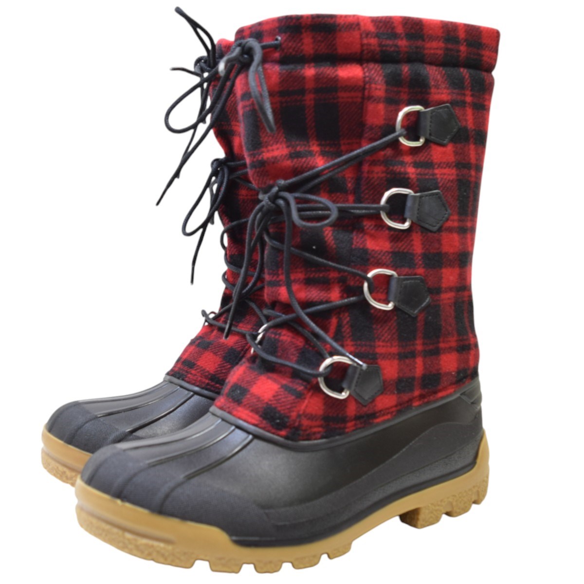 RALPH LAUREN チェックスノーブーツ 古着・中古-1枚目のアイテム画像