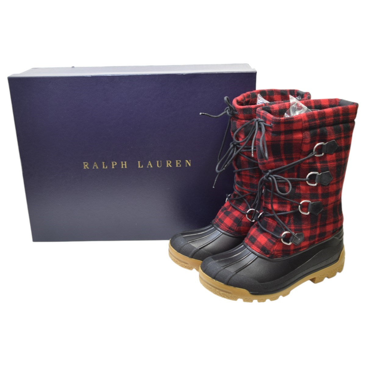 RALPH LAUREN チェックスノーブーツ 古着・中古-10枚目のアイテム画像