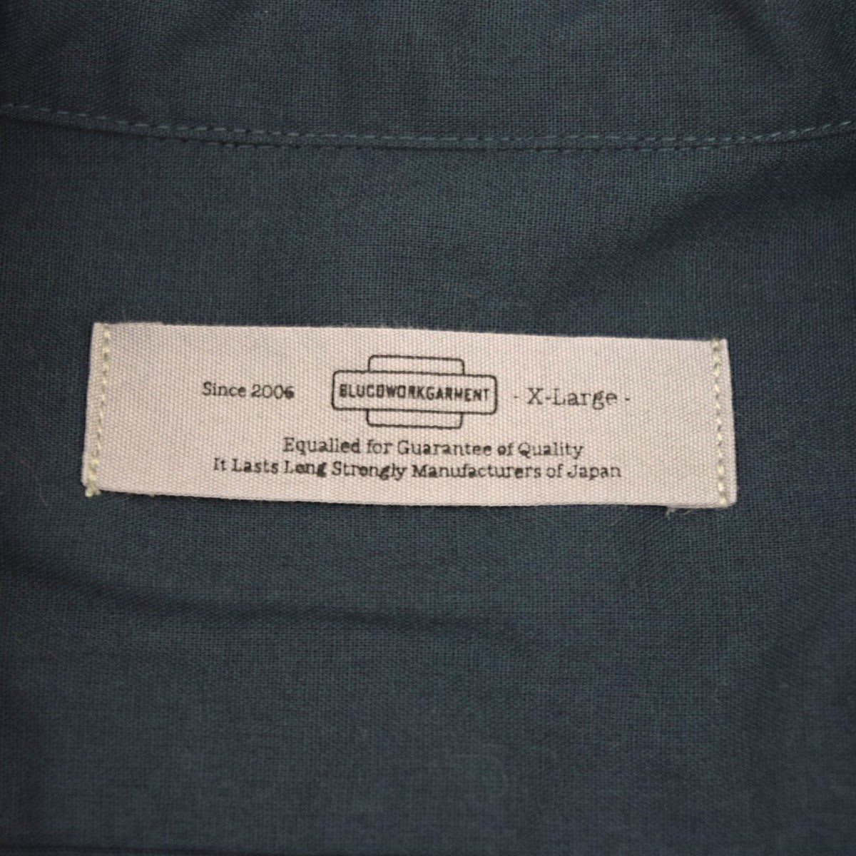 BLUCO WORK GARMENT STANDARD WORK SHIRTS S／Sスタンダードワークシャツ ショートスリーブOL-108-022 古着・中古-4枚目のアイテム画像