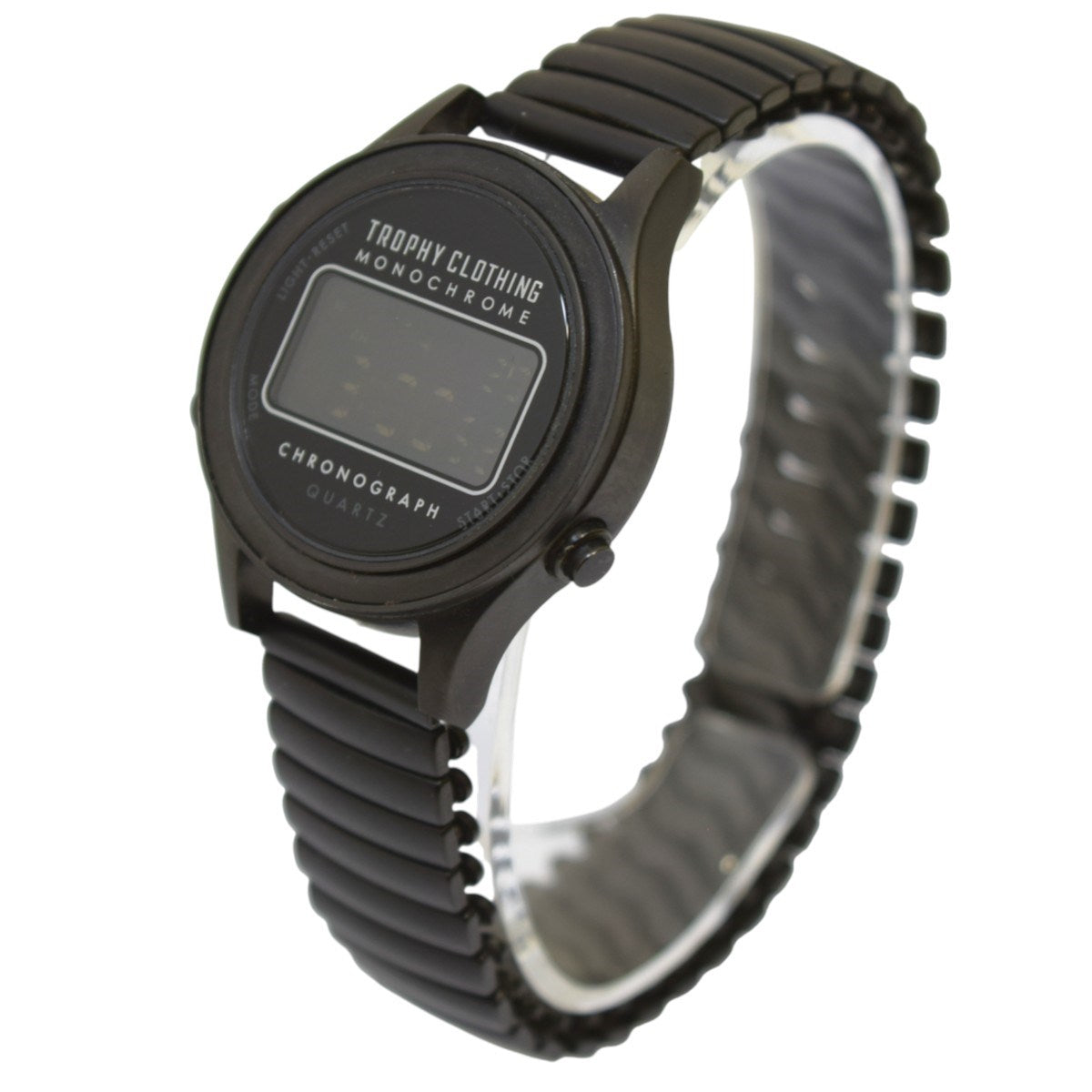 TROPHY CLOTHING×VAGUE WATCH CO． Monochrome DG Watch Stainless BeltデジタルウォッチTR-W07 古着・中古-1枚目のアイテム画像