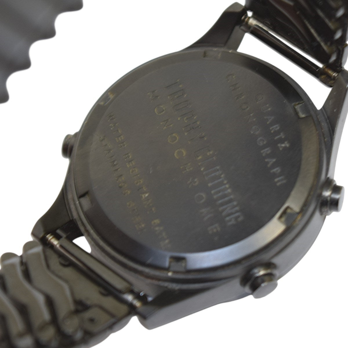 TROPHY CLOTHING×VAGUE WATCH CO． Monochrome DG Watch Stainless BeltデジタルウォッチTR-W07 古着・中古-7枚目のアイテム画像