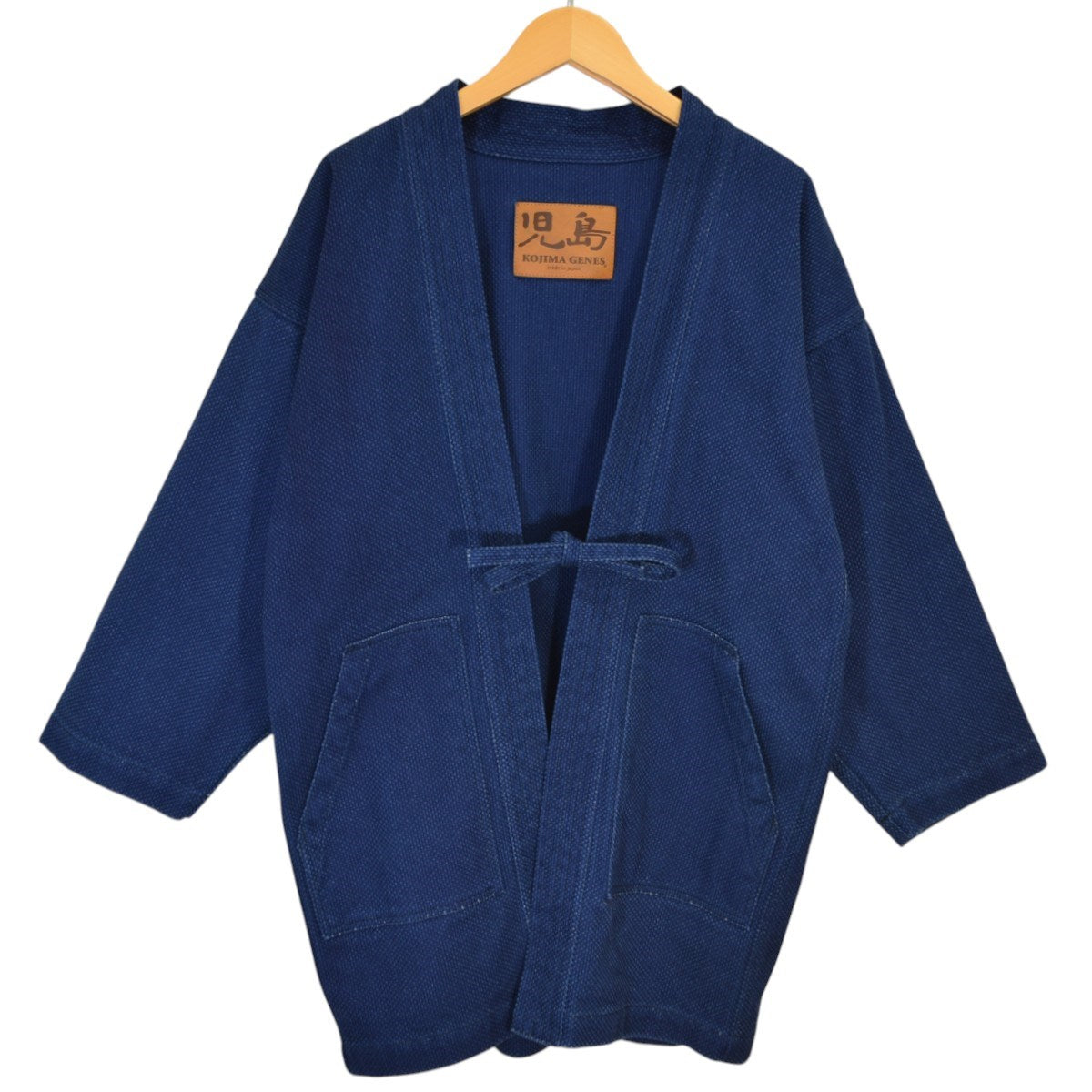 刺し子デニム半纏