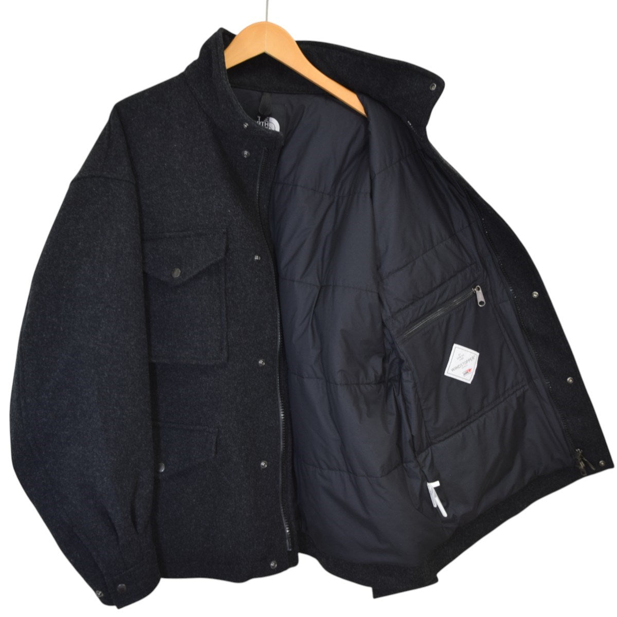 THE NORTH FACE ウィンドストッパーウッドランドウールジャケット中綿ジャケットNY82430 古着・中古-3枚目のアイテム画像