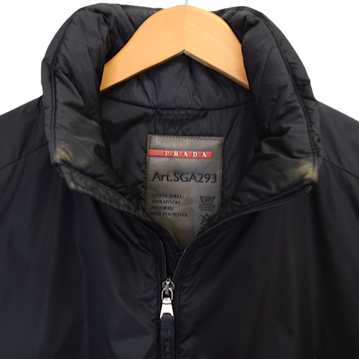 PRADA SPORTS NYLON PADDING JACKETスタンドカラーナイロン中綿ジャケットSGA293 古着・中古-4枚目のアイテム画像
