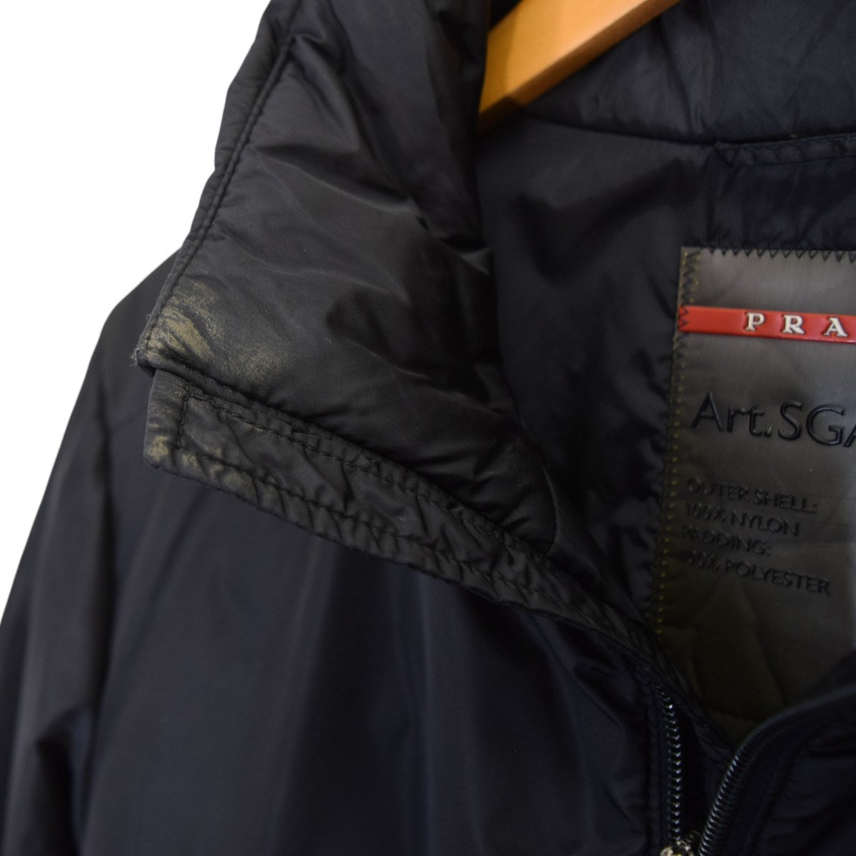 PRADA SPORTS NYLON PADDING JACKETスタンドカラーナイロン中綿ジャケットSGA293 古着・中古-5枚目のアイテム画像