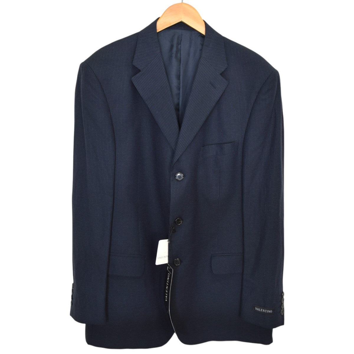 VALENTINO ストライプ3Bジャケット 古着・中古-1枚目のアイテム画像