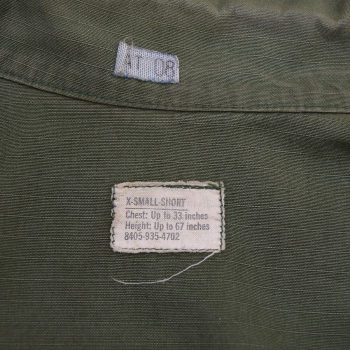 US ARMY 4thジャングルファティーグ 古着・中古-9枚目のアイテム画像