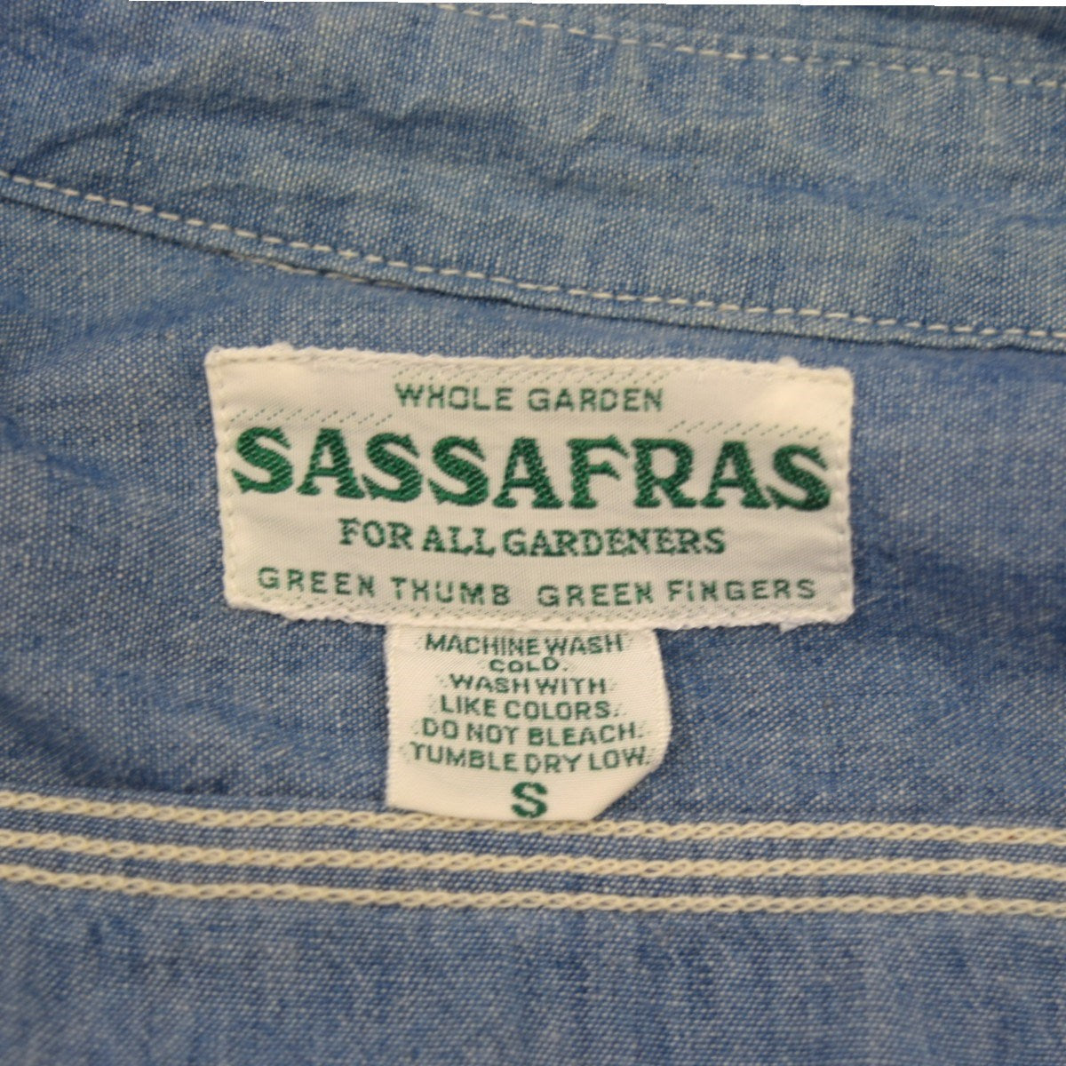 SASSAFRAS Botanical Scout Apron Shirtボタニカル スカウト エプロンシャツ 古着・中古-7枚目のアイテム画像