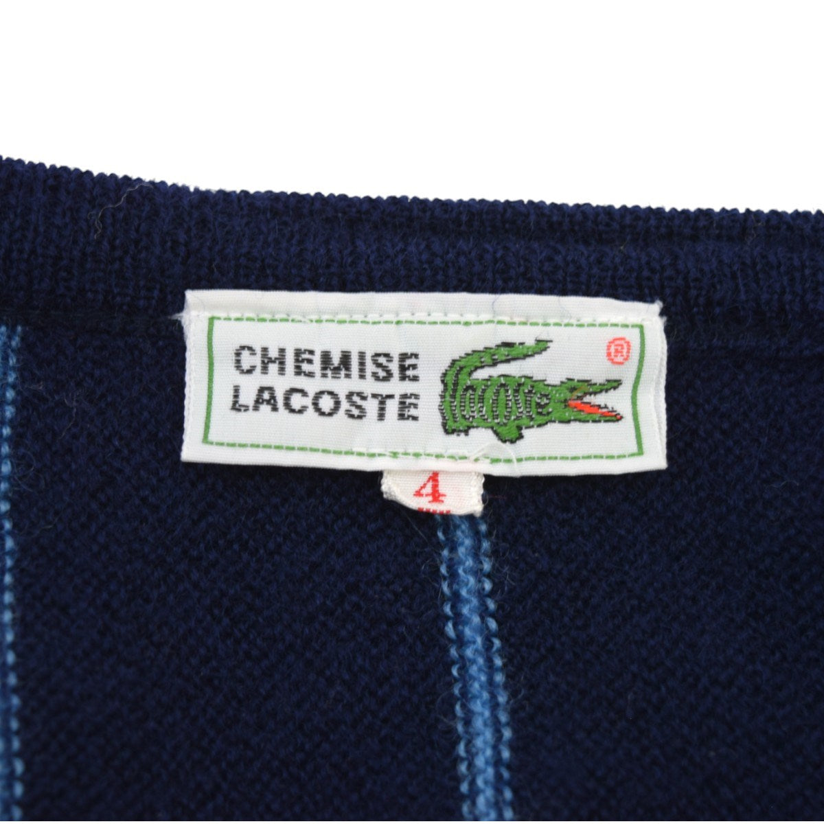 LACOSTE CHEMISE Vネックニット 古着・中古-5枚目のアイテム画像