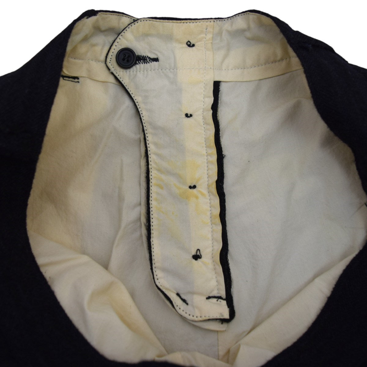 ISAMU KATAYAMA BACKLASH カウレザー切替ウールサルエルパンツ1291-01 古着・中古-6枚目のアイテム画像
