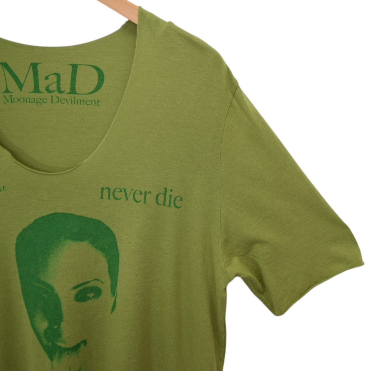 never die カットオフプリントTシャツmcs-0084