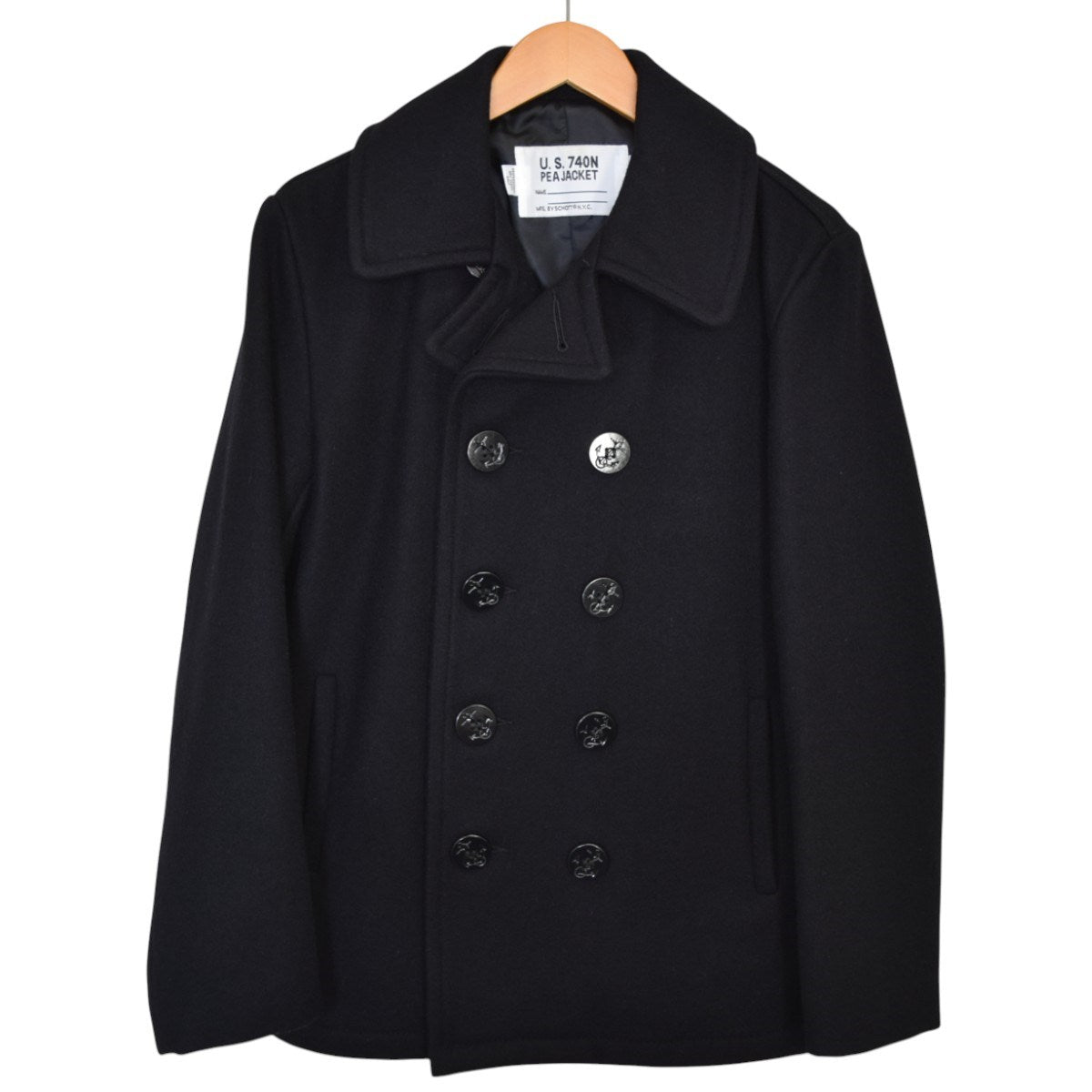 Schott(ショット) ピーコート MADE IN USA753US 753US ブラック サイズ