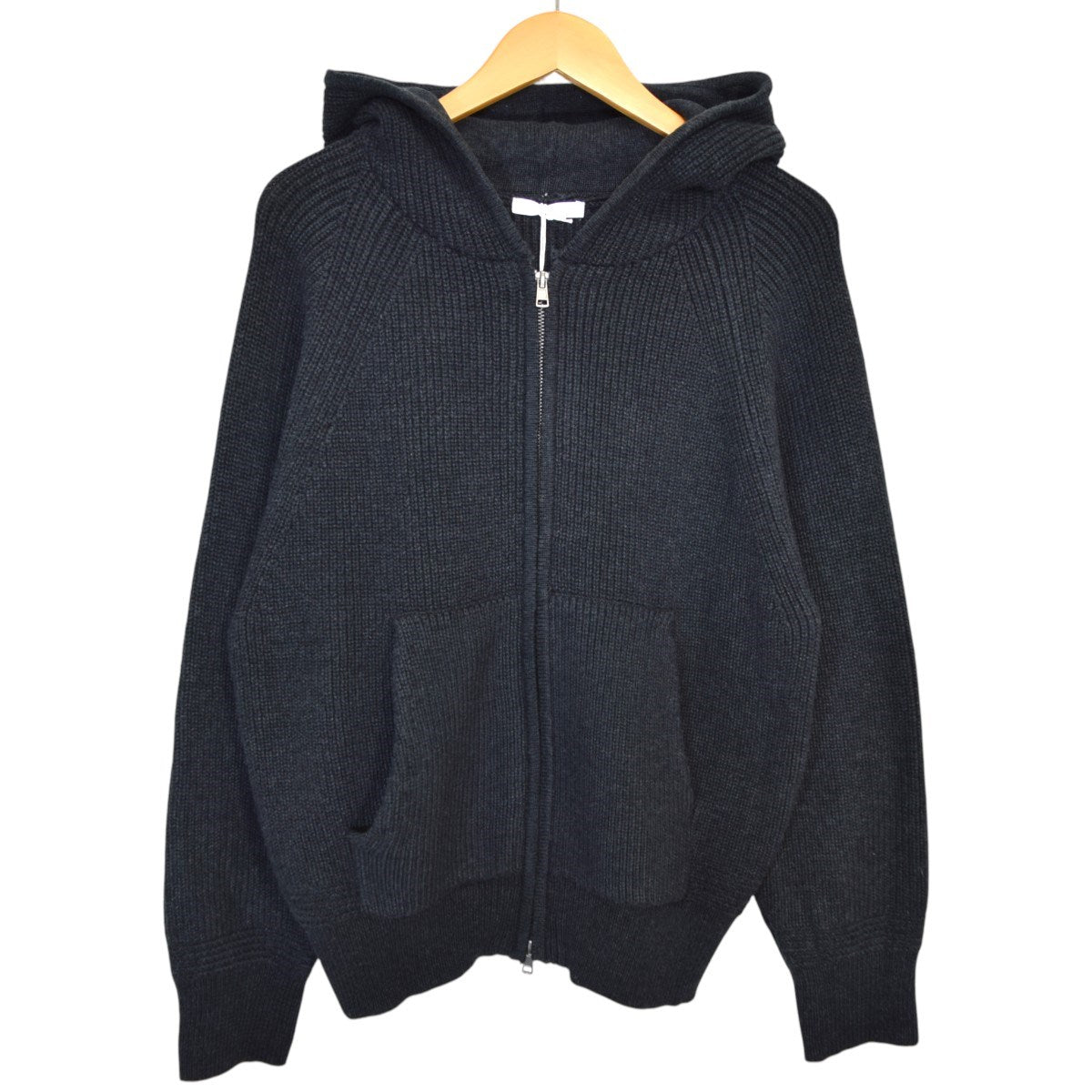 WYM LIDNM AZE KNIT CROPPED HOODIEアゼニットジップパーカーWYkn1021 古着・中古-1枚目のアイテム画像