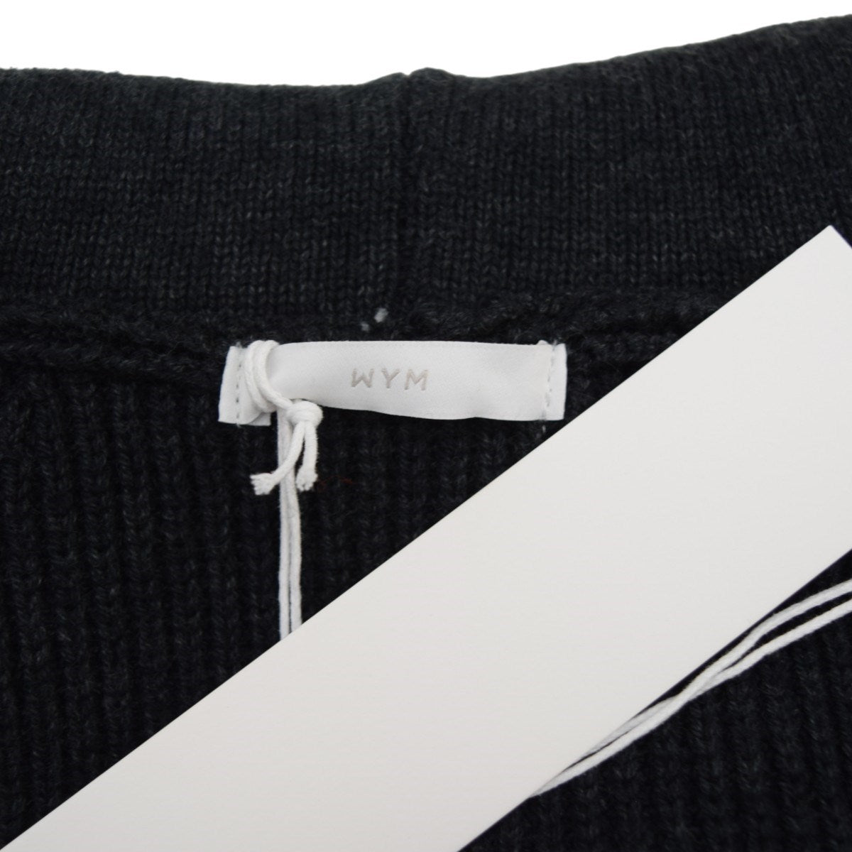 WYM LIDNM AZE KNIT CROPPED HOODIEアゼニットジップパーカーWYkn1021 古着・中古-6枚目のアイテム画像