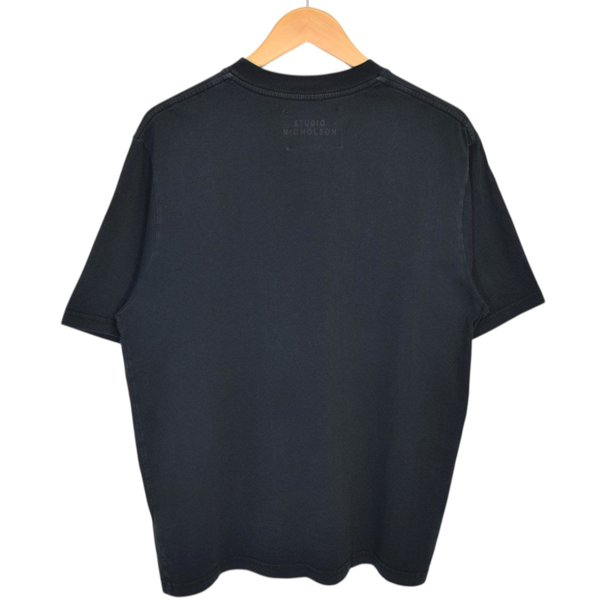 LW COMPACT COTTON BRANDED EASY FIT SHORT SLEEVE T-SHIRTクルーネックTシャツSNM-373