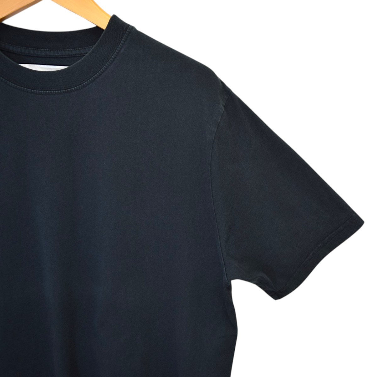 LW COMPACT COTTON BRANDED EASY FIT SHORT SLEEVE T-SHIRTクルーネックTシャツSNM-373
