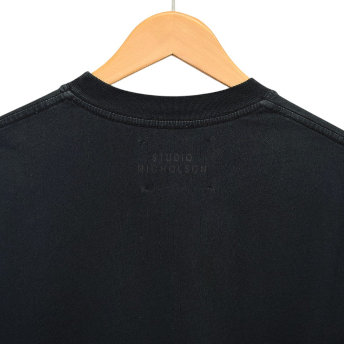 LW COMPACT COTTON BRANDED EASY FIT SHORT SLEEVE T-SHIRTクルーネックTシャツSNM-373