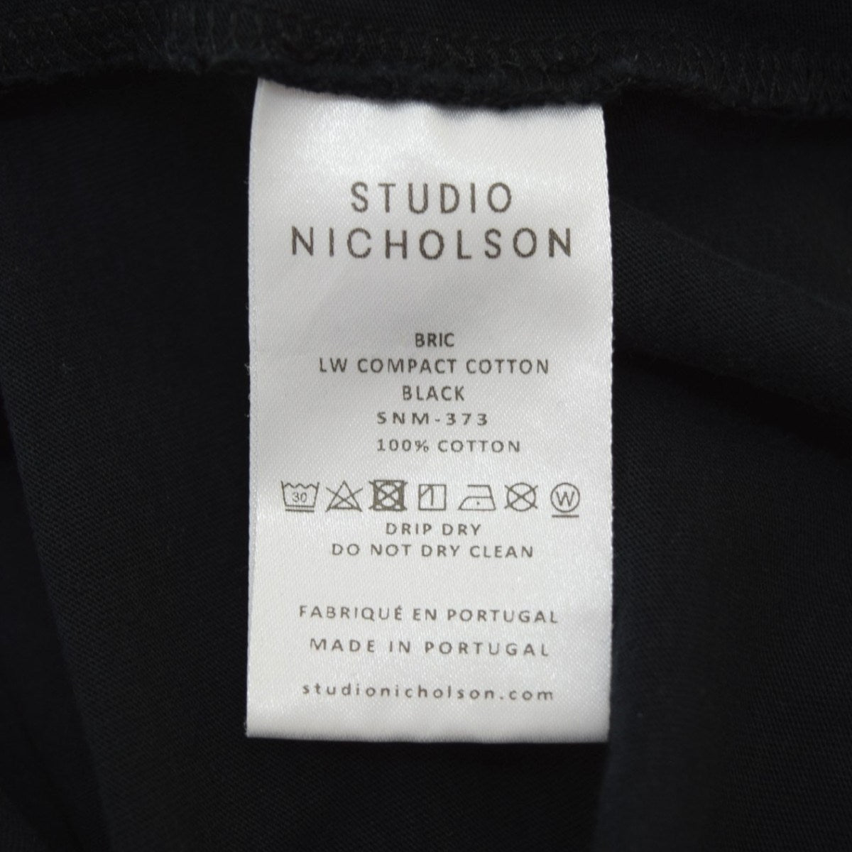 LW COMPACT COTTON BRANDED EASY FIT SHORT SLEEVE T-SHIRTクルーネックTシャツSNM-373