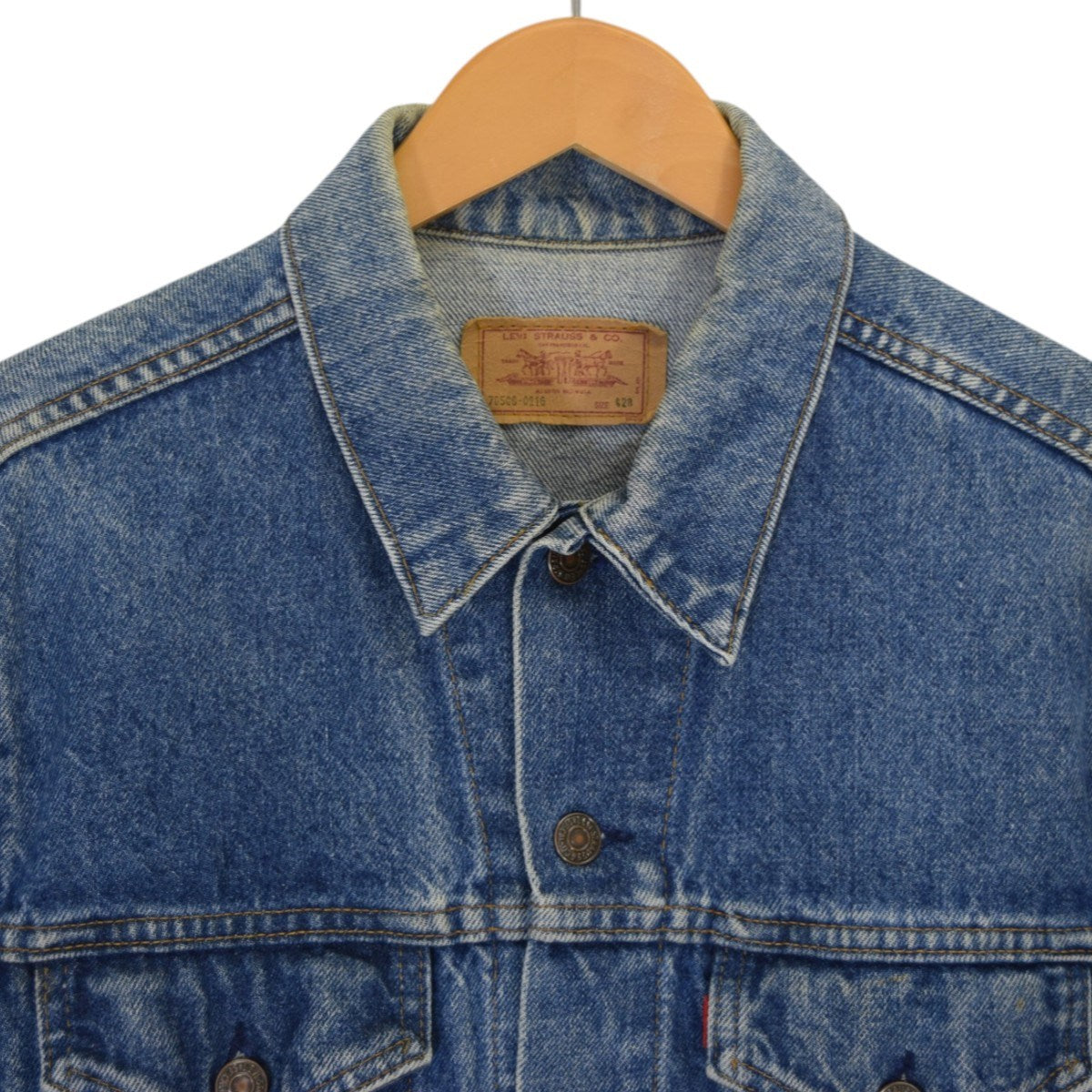 LEVI’S 70506-0216デニムジャケット MADE IN USA 70-80Sヴィンテージ 古着・中古-4枚目のアイテム画像