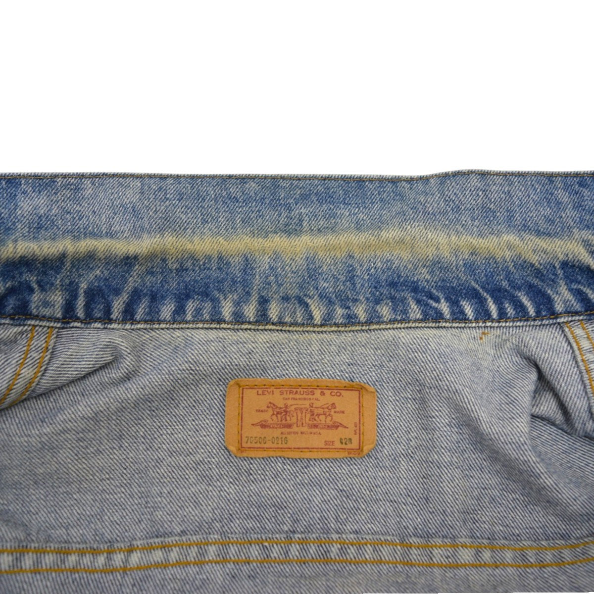 LEVI’S 70506-0216デニムジャケット MADE IN USA 70-80Sヴィンテージ 古着・中古-7枚目のアイテム画像