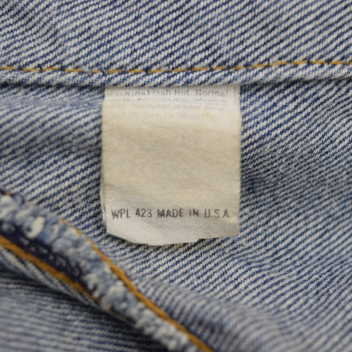 LEVI’S 70506-0216デニムジャケット MADE IN USA 70-80Sヴィンテージ 古着・中古-9枚目のアイテム画像