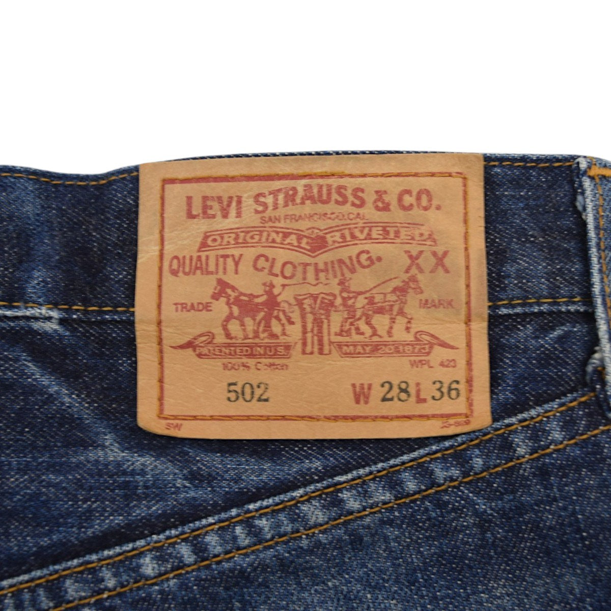 LEVI’S 502XX デニムパンツ 復刻 日本製 J09刻印502-XX 古着・中古-8枚目のアイテム画像