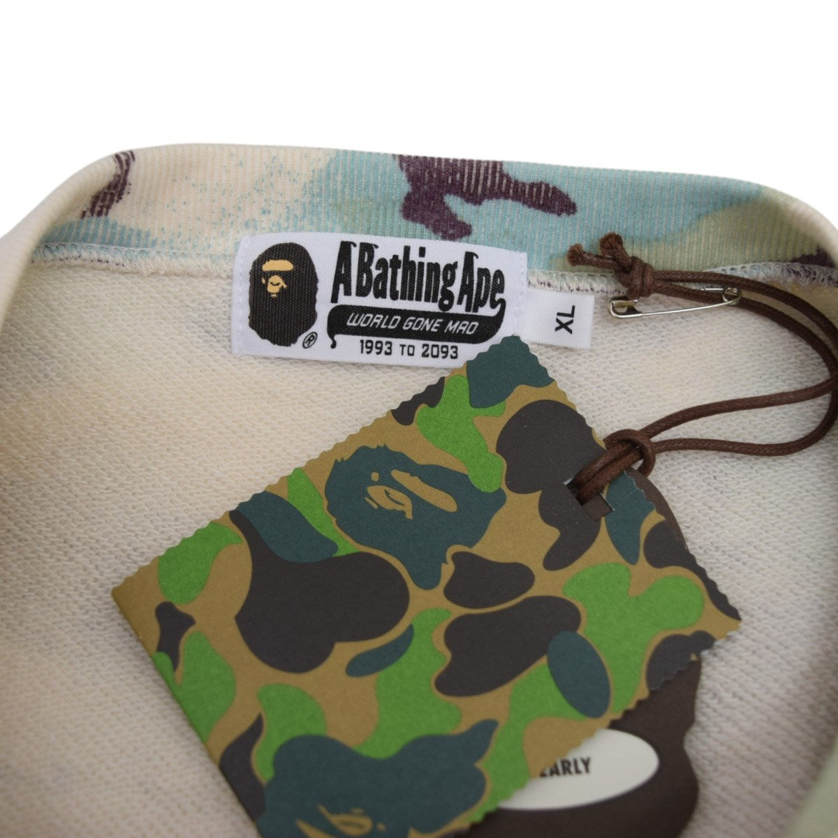 A BATHING APE MAP CAMO CREWNECK RELAXED FIT SWEATSHIRTクルーネックスウェット001SWL301001M 古着・中古-5枚目のアイテム画像