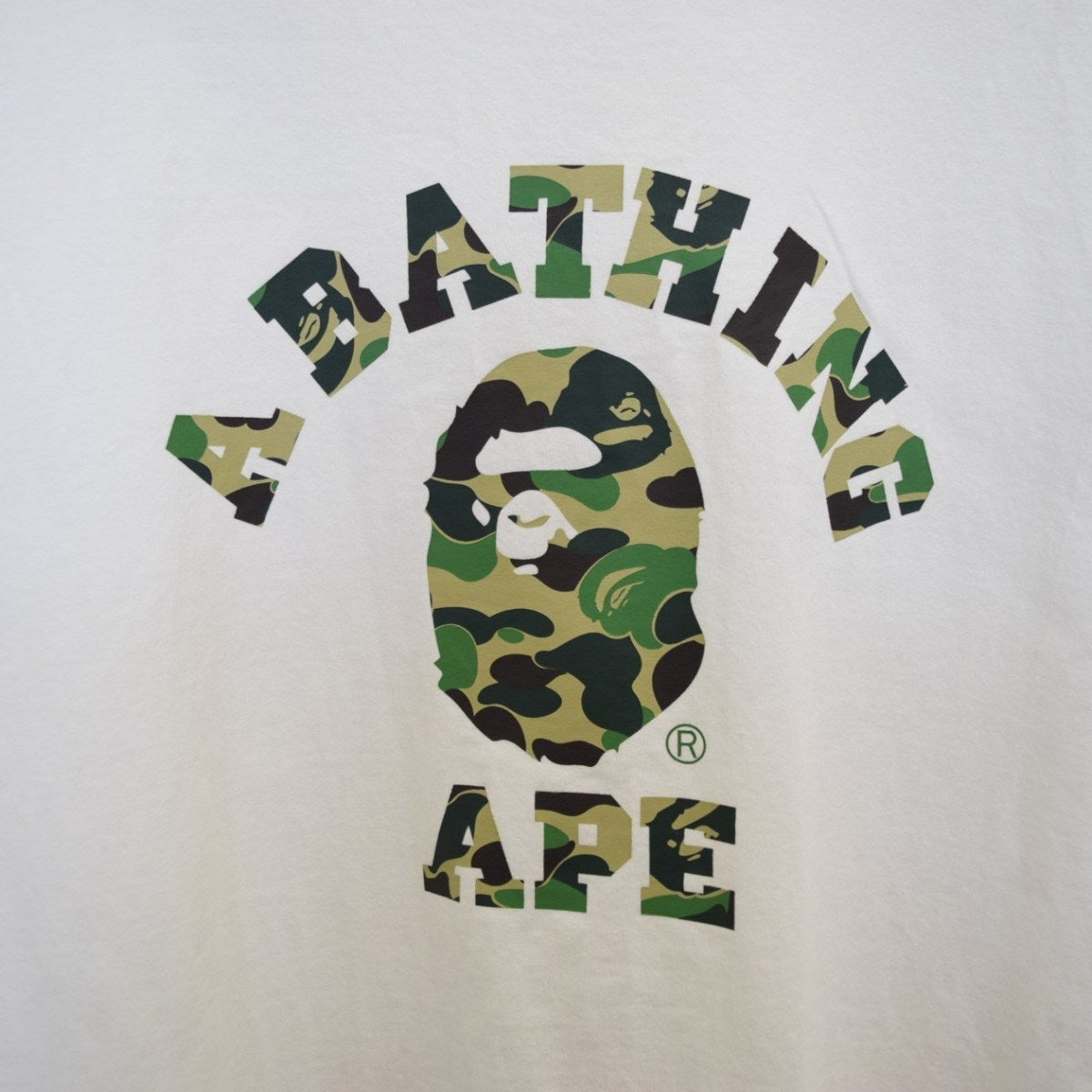 A BATHING APE ABC CAMO COLLEGE TEEABCカモ カレッジプリントTシャツ001TEK801005M 古着・中古-4枚目のアイテム画像