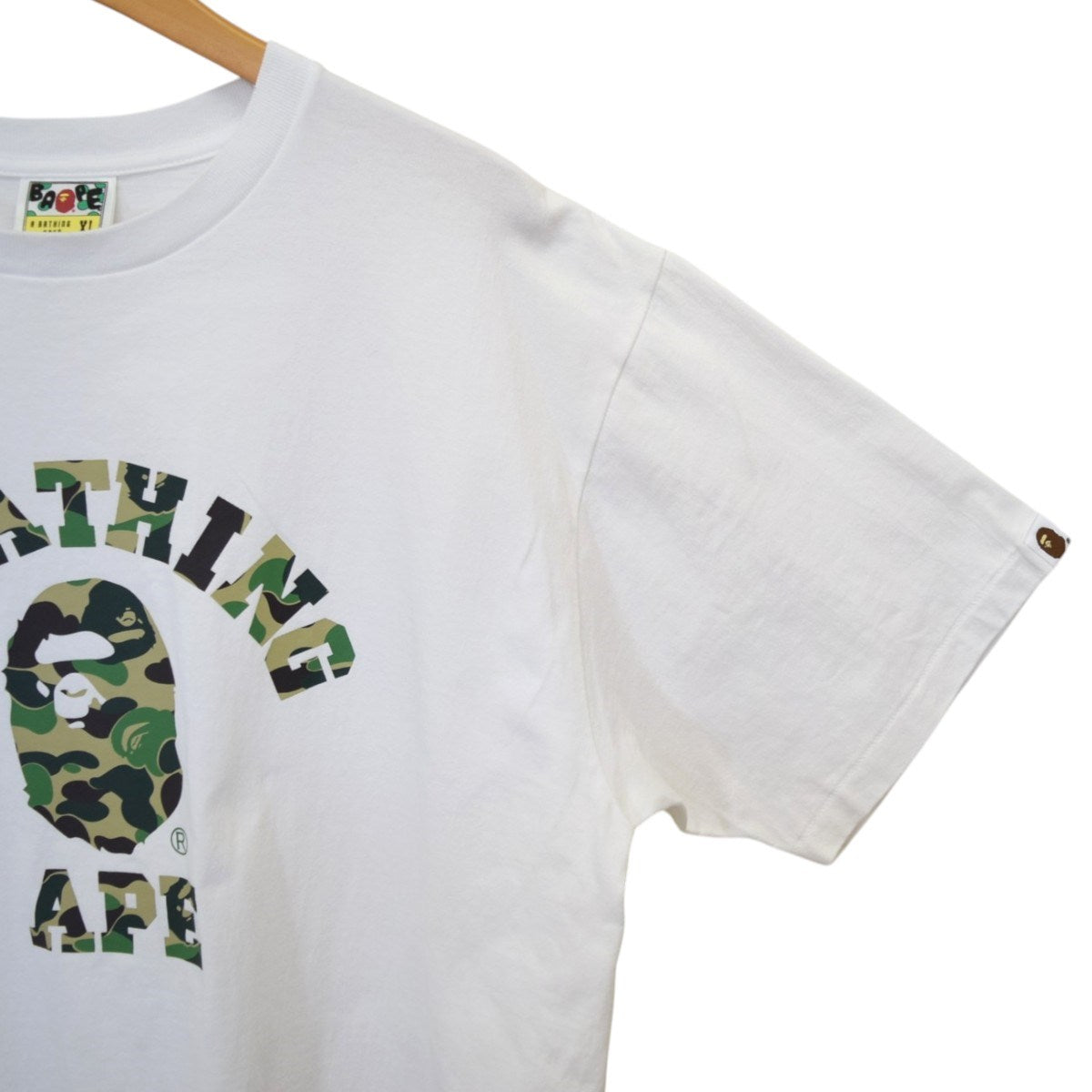 A BATHING APE ABC CAMO COLLEGE TEEABCカモ カレッジプリントTシャツ001TEK801005M 古着・中古-5枚目のアイテム画像