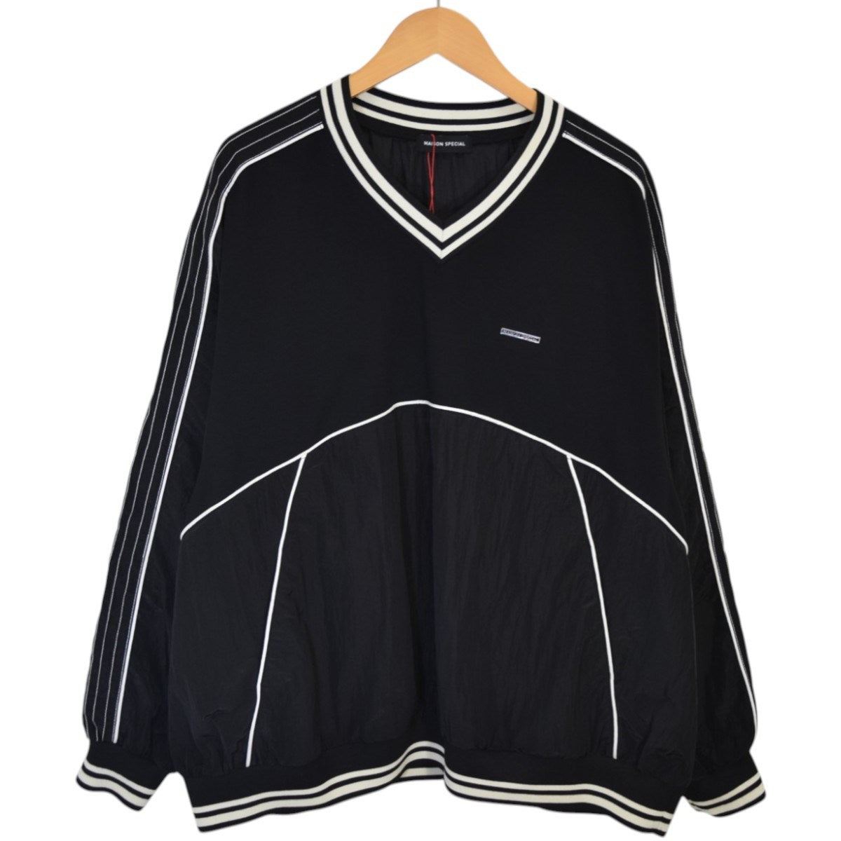 MAISON SPECIAL Piping Sideline Topsパイピング サイドライン トップス21241415202 古着・中古-1枚目のアイテム画像