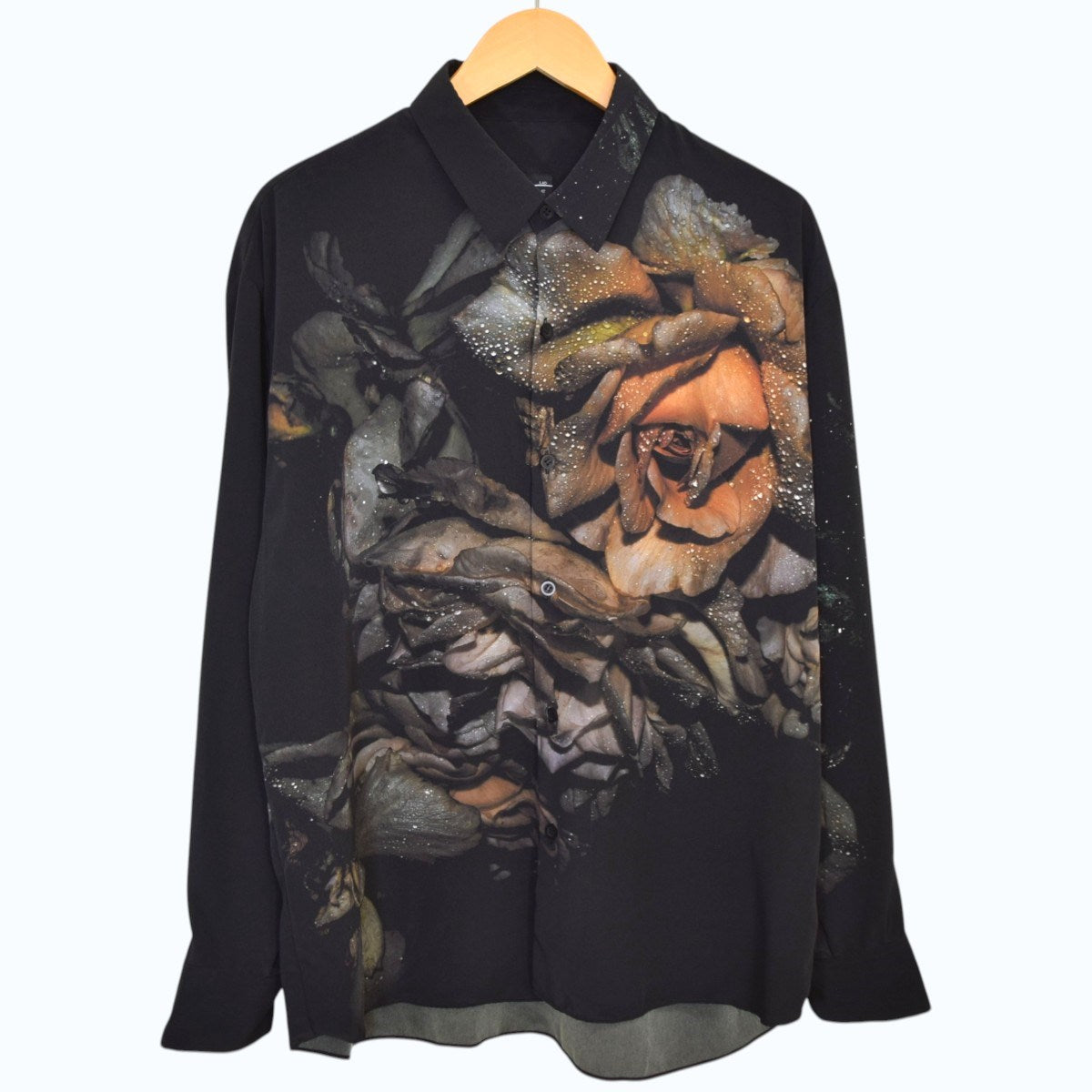 LAD MUSICIAN DECHINE RAIN FLOWER2 BIG SHIRTデシン レインフラワー ビッグシャツ2122-123 古着・中古-1枚目のアイテム画像