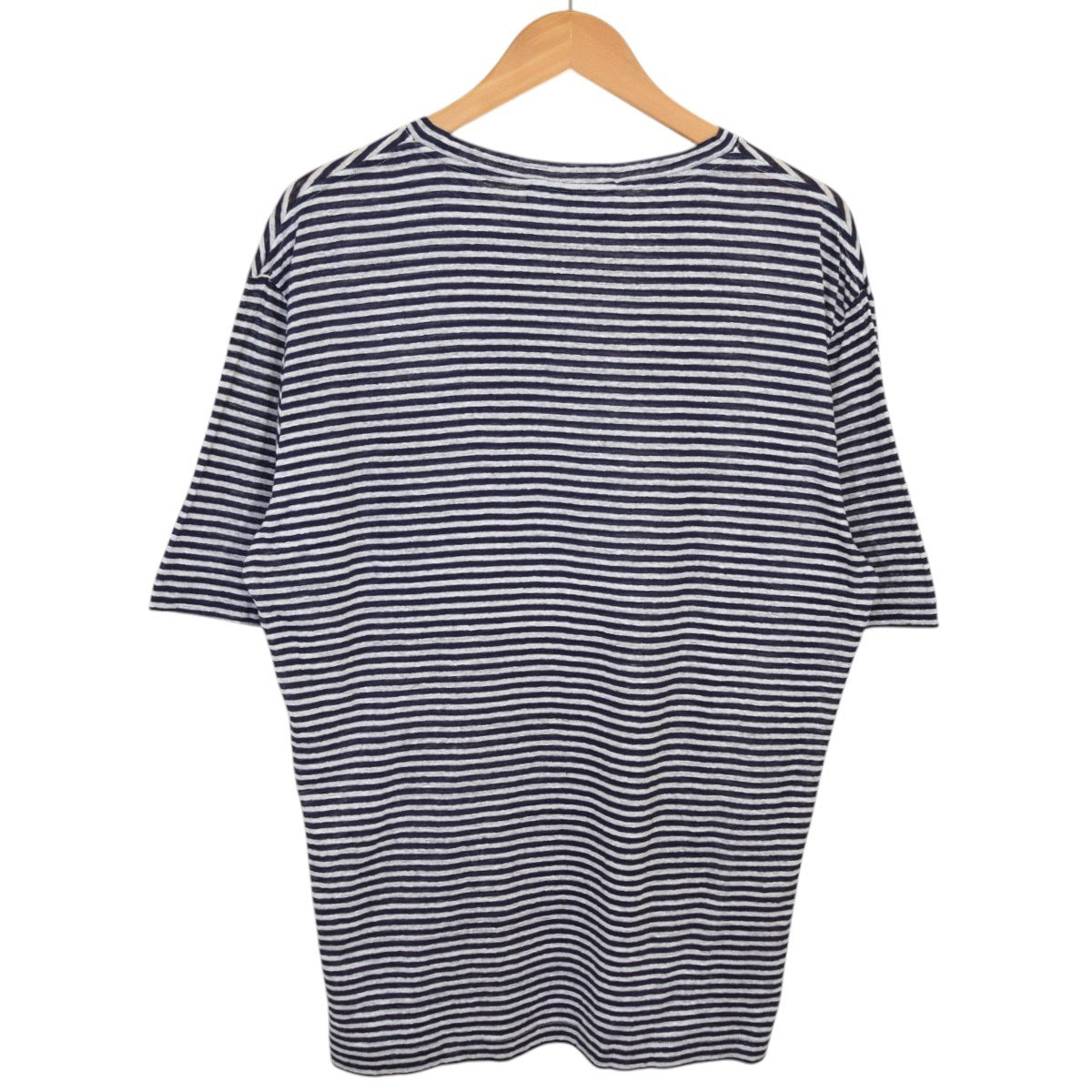 DSQUARED2 NAVY BLUE T-shirt capsule Summer Loversリネン ボーダーTシャツ 2025SSS73GC0296 古着・中古-2枚目のアイテム画像