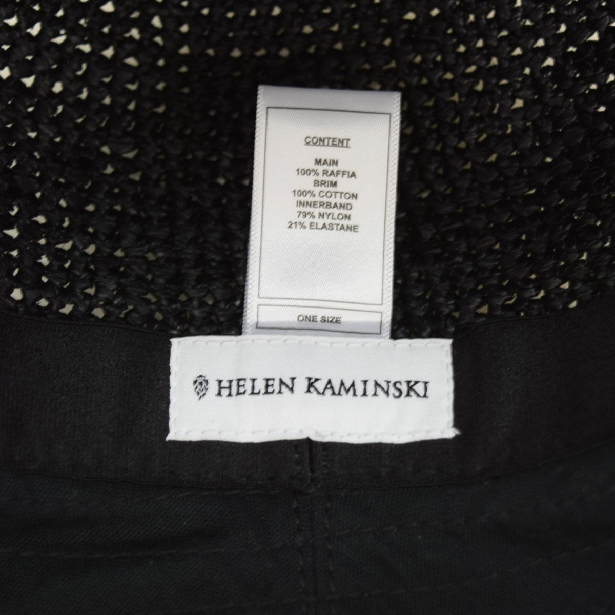 HELEN KAMINSKI KALOLAブリムコットンラフィアハット 古着・中古-7枚目のアイテム画像