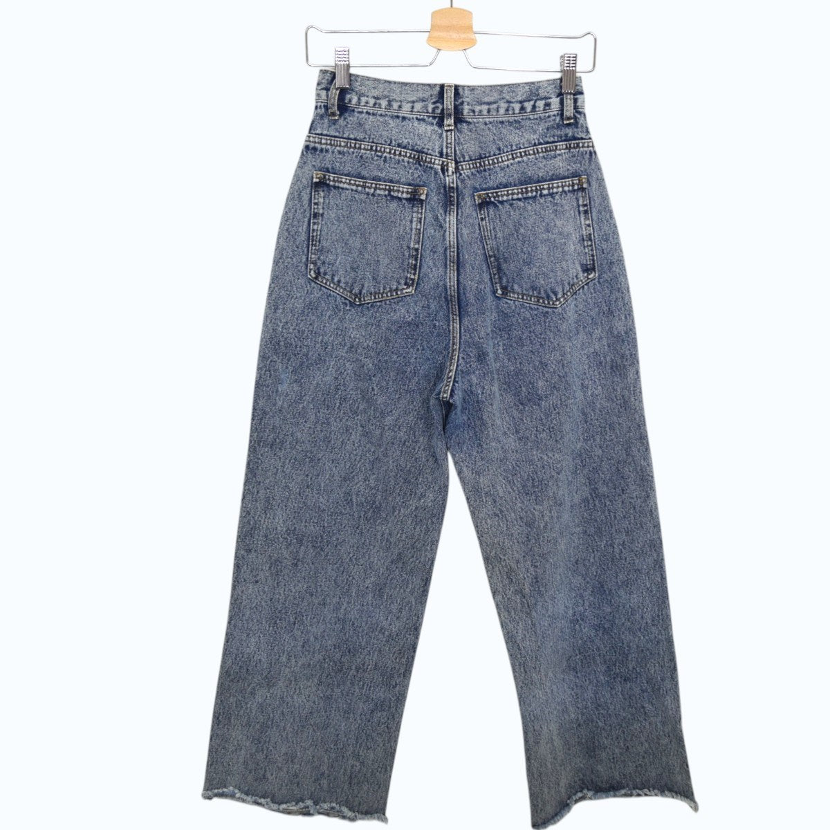 ：ETHR OF FRINGE LINE WIDE DENIMワイドデニムパンツ 古着・中古-2枚目のアイテム画像